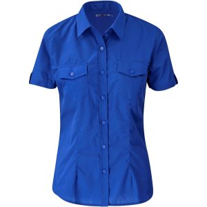 Ladies Short Sleeve Kensington Shirt - Royal Blue