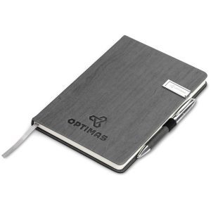 Oakridge A5 Hard Cover USB Notebook - 8GB