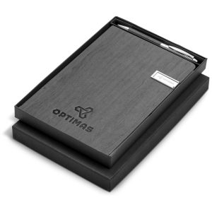 Oakridge USB Notebook & Pen Set - 8GB - Grey