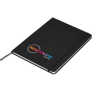 Omega A4 Hard Cover Notebook - Black