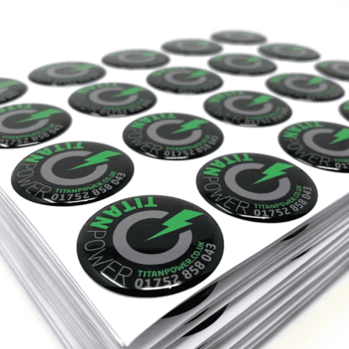 Round Resin Domed Stickers
