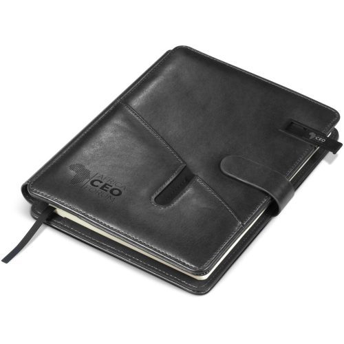 Ashburton A5 Hard Cover USB Notebook - 8GB - Black