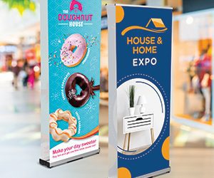Double-Sided Pull-Up Banners
