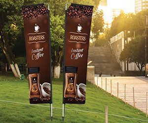 Double-Sided Telescopic Banners