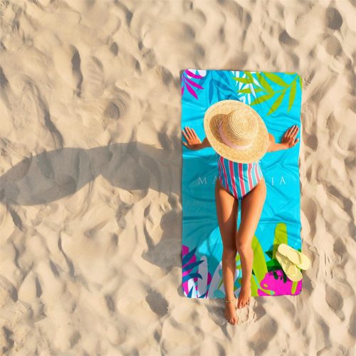 Hoppla Hula Beach Towel - Dual Branding Lifestyle Image