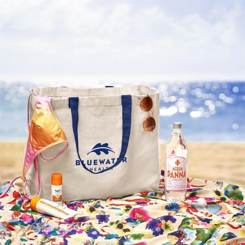 Kooshty Barbados Large Cotton Beach Bag Lifestyle Image