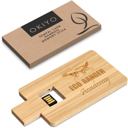 Okiyo Sempai Bamboo Flash Drive - 16GB