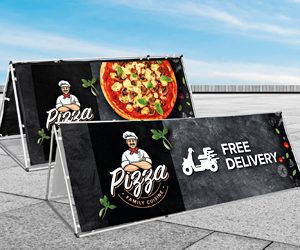 Sublimated A-Frame Banners