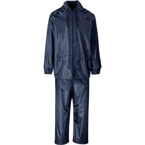 Weather Polyester/PVC Rainsuit - Navy